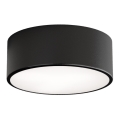 Griestu lampa vannas istabai ar sensoru CLEO 1xE27/24W/230V Ø 20 cm IP54 melna