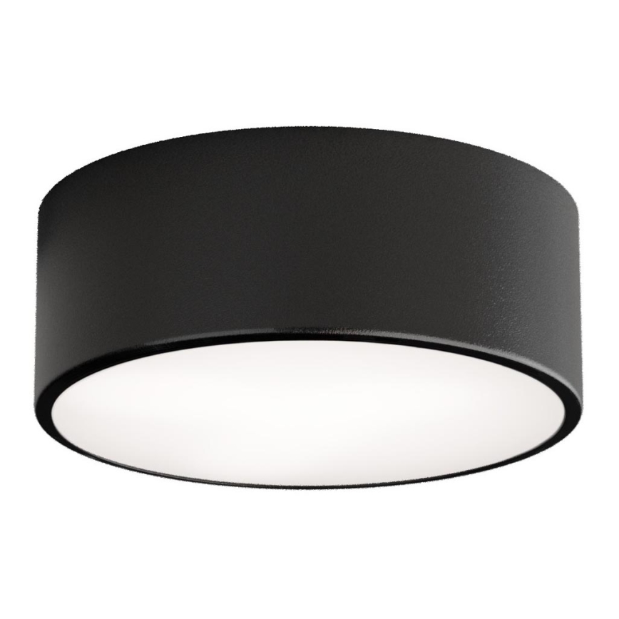 Griestu lampa vannas istabai ar sensoru CLEO 1xE27/24W/230V Ø 20 cm IP54 melna
