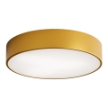 Griestu lampa vannas istabai ar sensoru CLEO 3xE27/24W/230V Ø40 cm zelta IP54