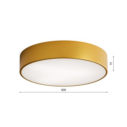 Griestu lampa vannas istabai ar sensoru CLEO 3xE27/24W/230V Ø40 cm zelta IP54