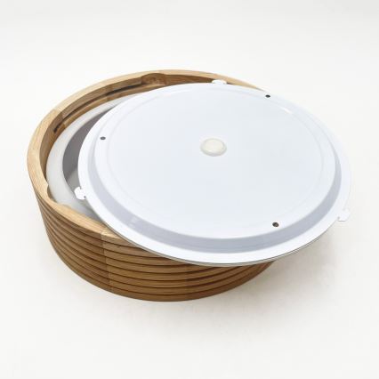Griestu lampa vannas istabai OAK 2xE27/15W/230V IP54, ozols, Ø 27 cm