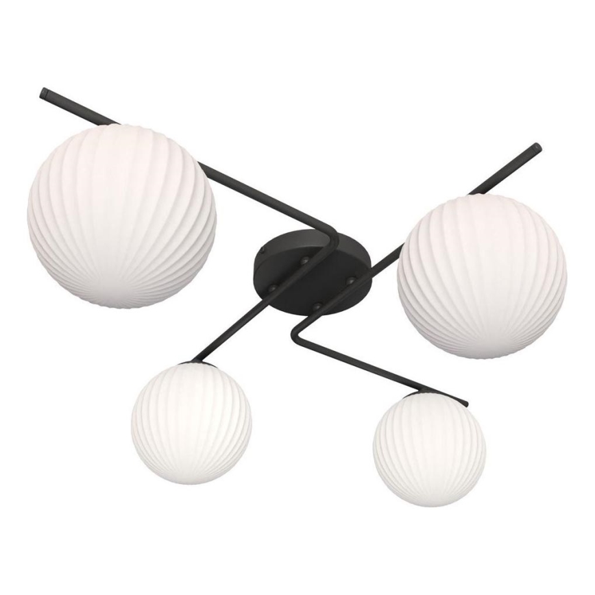 Griestu lampa VESPA 4xE14/10W/230V melna/balta