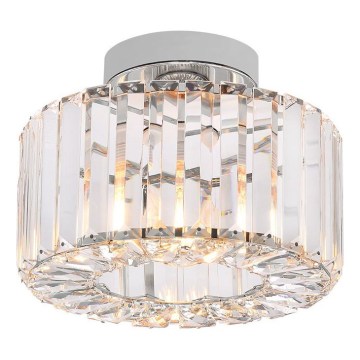 Griestu lampa VETRO 1xE27/15W/230V, diametrs 24,5 cm, matēts hroms