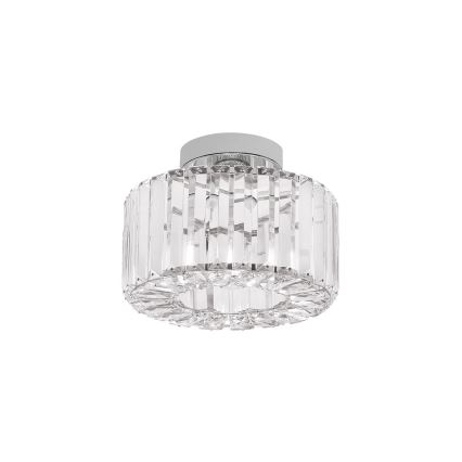 Griestu lampa VETRO 1xE27/15W/230V, diametrs 24,5 cm, matēts hroms