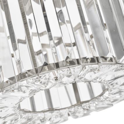 Griestu lampa VETRO 1xE27/15W/230V, diametrs 24,5 cm, matēts hroms