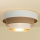 Griestu lampa WENTA 1xE27/60W/230V Ø 50 cm balta/brūna