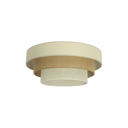 Griestu lampa WENTA 1xE27/60W/230V Ø 50 cm bēša/džuta