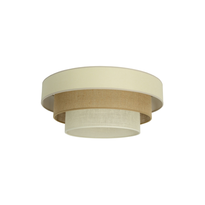 Griestu lampa WENTA 1xE27/60W/230V Ø 50 cm bēša/džuta