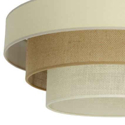 Griestu lampa WENTA 1xE27/60W/230V Ø 50 cm bēša/džuta