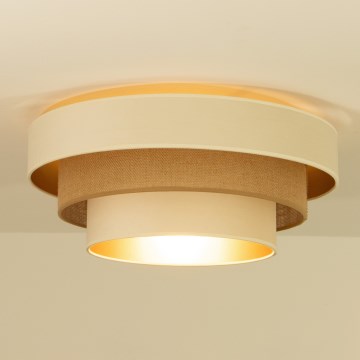 Griestu lampa WENTA 1xE27/60W/230V Ø 50 cm bēša/jūta