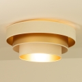 Griestu lampa WENTA 1xE27/60W/230V Ø 50 cm bēša/zelta