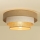 Griestu lampa WENTA, 1xE27/60W/230V, Ø 50 cm, džuta/krēmkrāsa