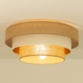 Griestu lampa WENTA 1xE27/60W/230V Ø 50 cm juta/bēša