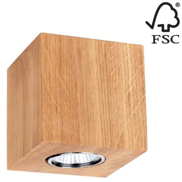 Griestu lampa WOODDREAM 1xGU10/6W/230V ozols - FSC sertifikāts