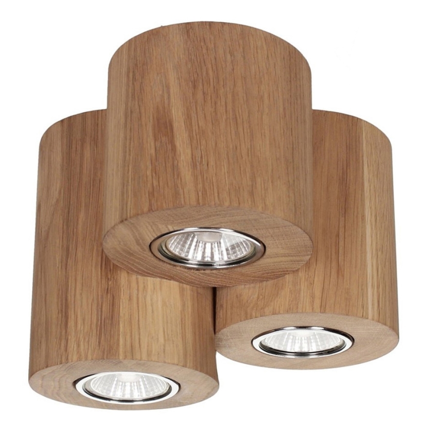 Griestu lampa WOODDREAM 3xGU10/6W/230V ozols