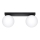 Griestu lampa YOLI 2xG9/12W/230V melna