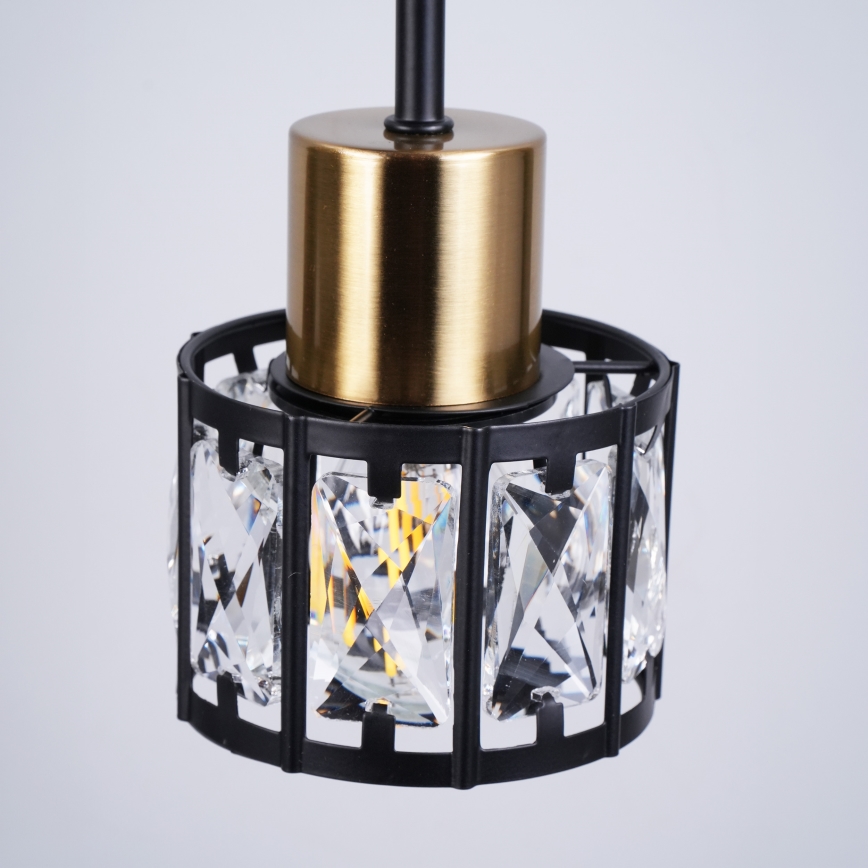 Griestu lampa ZAHARA 3xE27/10W/230V melna