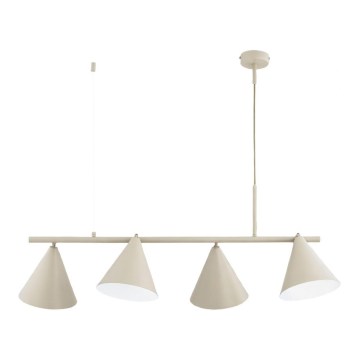 Griestu lustra ar vadu ZELTA 4xE27/15W/230V bēša