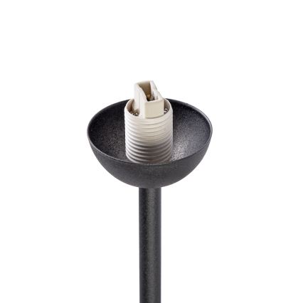 Griestu lustra OBSIDIAN, virsmas piestiprināma, 4xG9/10W/230V, melna/dūmakaini pelēka
