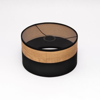 Griestu lustra uz kabeļa ALBA 1xE27/15W/230V Ø25 cm melna/brūna