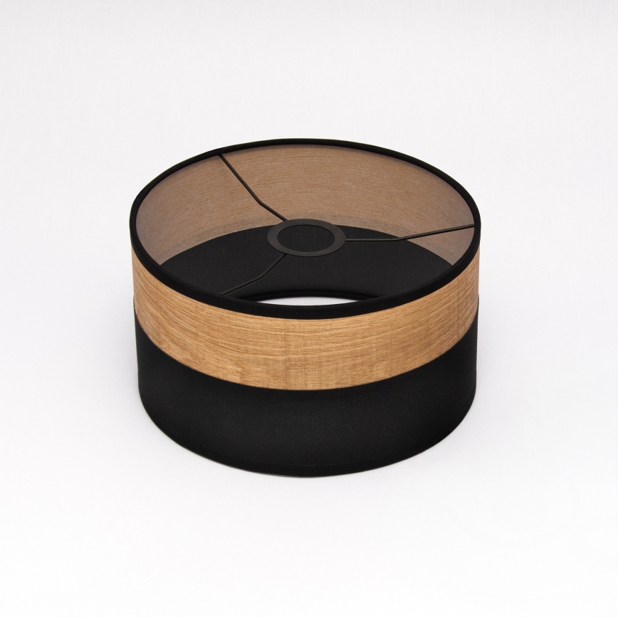 Griestu lustra uz kabeļa ALBA 1xE27/15W/230V Ø25 cm melna/brūna