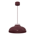 Griestu lustra uz kabeļa BASCA 1xE27/15W/230V burgundijas/krēmkrāsas