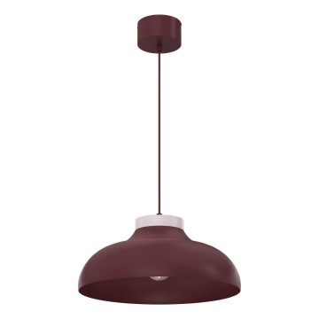 Griestu lustra uz kabeļa BASCA 1xE27/15W/230V burgundijas/krēmkrāsas