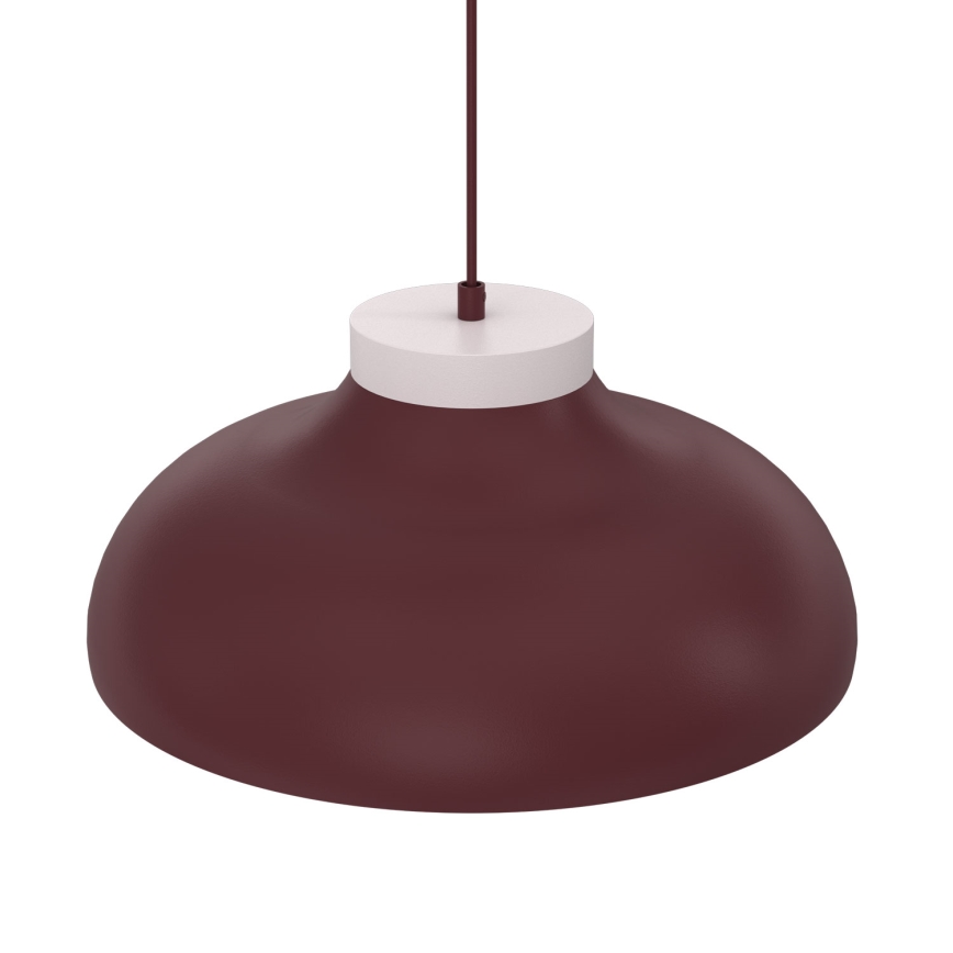 Griestu lustra uz kabeļa BASCA 1xE27/15W/230V burgundijas/krēmkrāsas