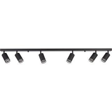 Griestu prožektors PIPE 6xGU10/10W/230V melns
