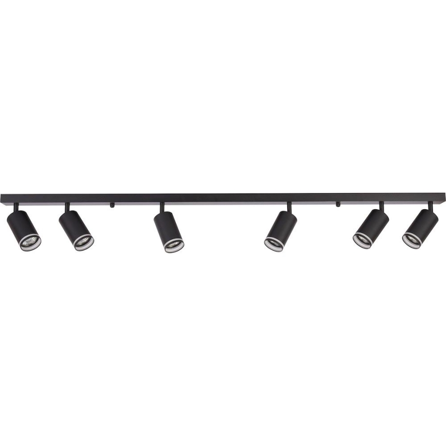 Griestu prožektors PIPE 6xGU10/10W/230V melns