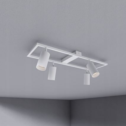 Griestu spotgaismeklis 4xGU10/30W/230V balts