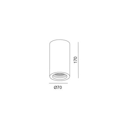 Griestu starmetis STOA 1xGU10/35W/230V