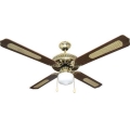 Griestu ventilators 1xE27/70W/230V d. 132 cm brūna/zelta