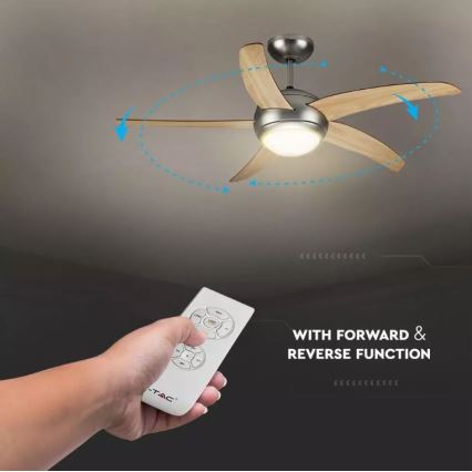 Griestu ventilators 2xE27/20W/230V d. 132 cm + tālvadības pults