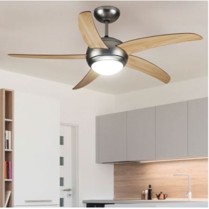 Griestu ventilators 2xE27/20W/230V d. 132 cm + tālvadības pults