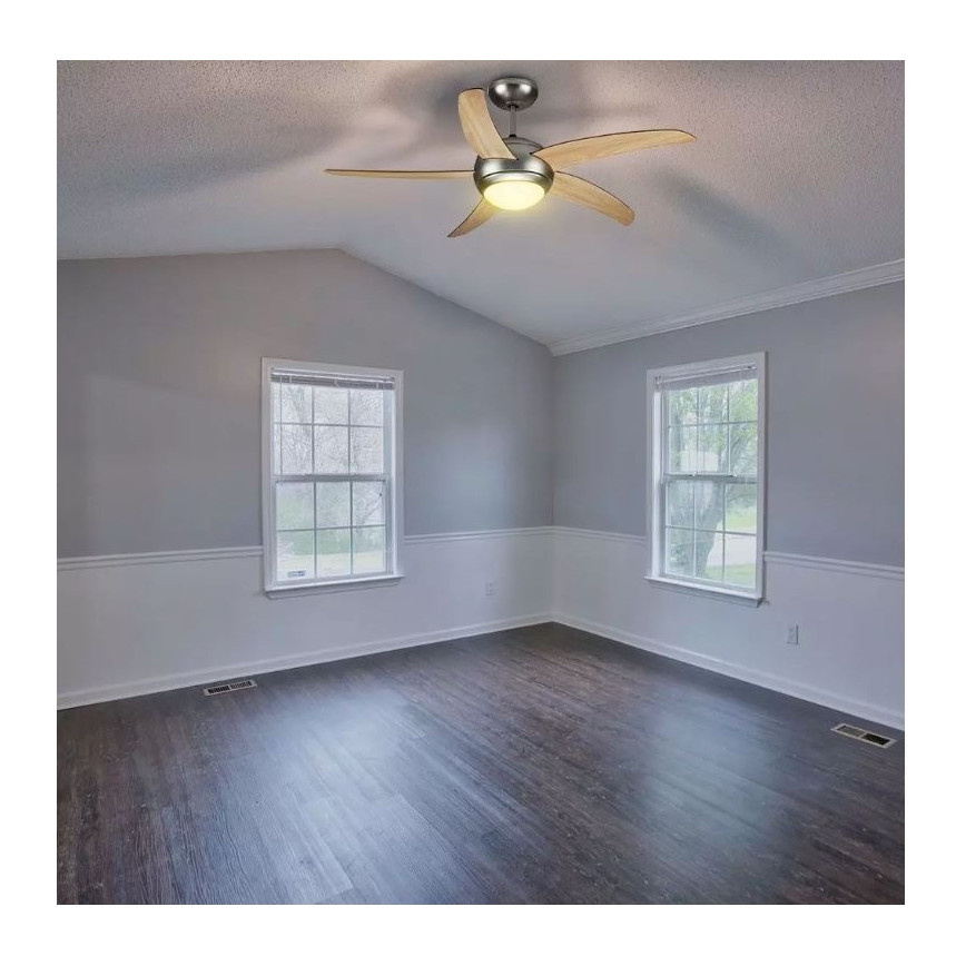 Griestu ventilators 2xE27/20W/230V d. 132 cm + tālvadības pults