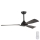 Griestu ventilators Ø 132 cm IP44 melns + tālvadība