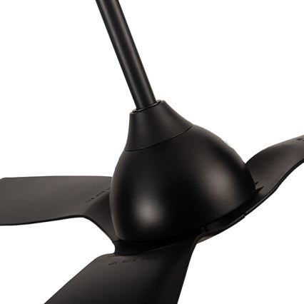 Griestu ventilators Ø 132 cm IP44 melns + tālvadība