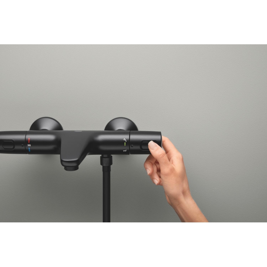 GROHE 1022162432 - Termostatiskais vannas jaucējkrāns PRECISION TREND DN 15 melns