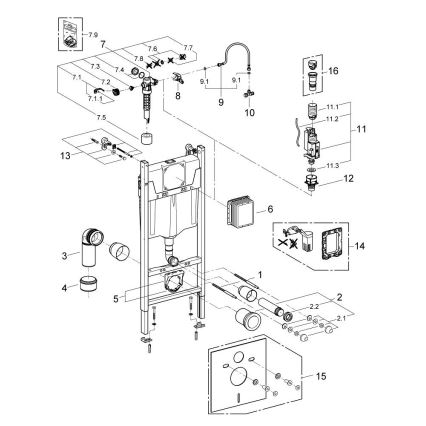 GROHE 103843SH00 - SOLIDO COMPACT 1,13 m, komplekts 5 vienā, keramika/balta