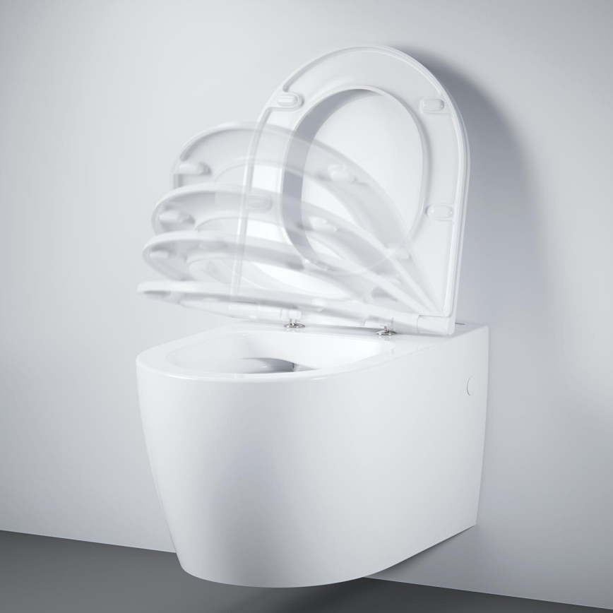 GROHE 103848SH00 - Sienas piestiprināms tualetes pods START ROUND CERAMIC, 368 × 543 mm, durobalts