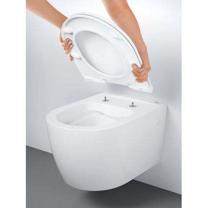 GROHE 103848SH00 - Sienas piestiprināms tualetes pods START ROUND CERAMIC, 368 × 543 mm, durobalts