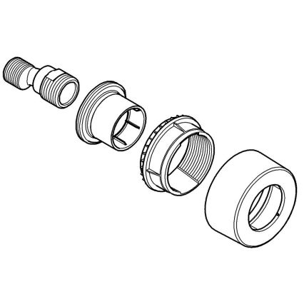 GROHE 12693000 - S-pieslēgums 12” × 34” spīdīgs hroms