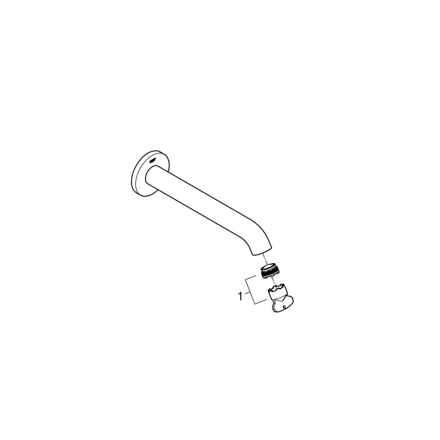 GROHE 13449DC1 - Vannas noteka ESSENCE, 221 mm, nerūsējošais tērauds