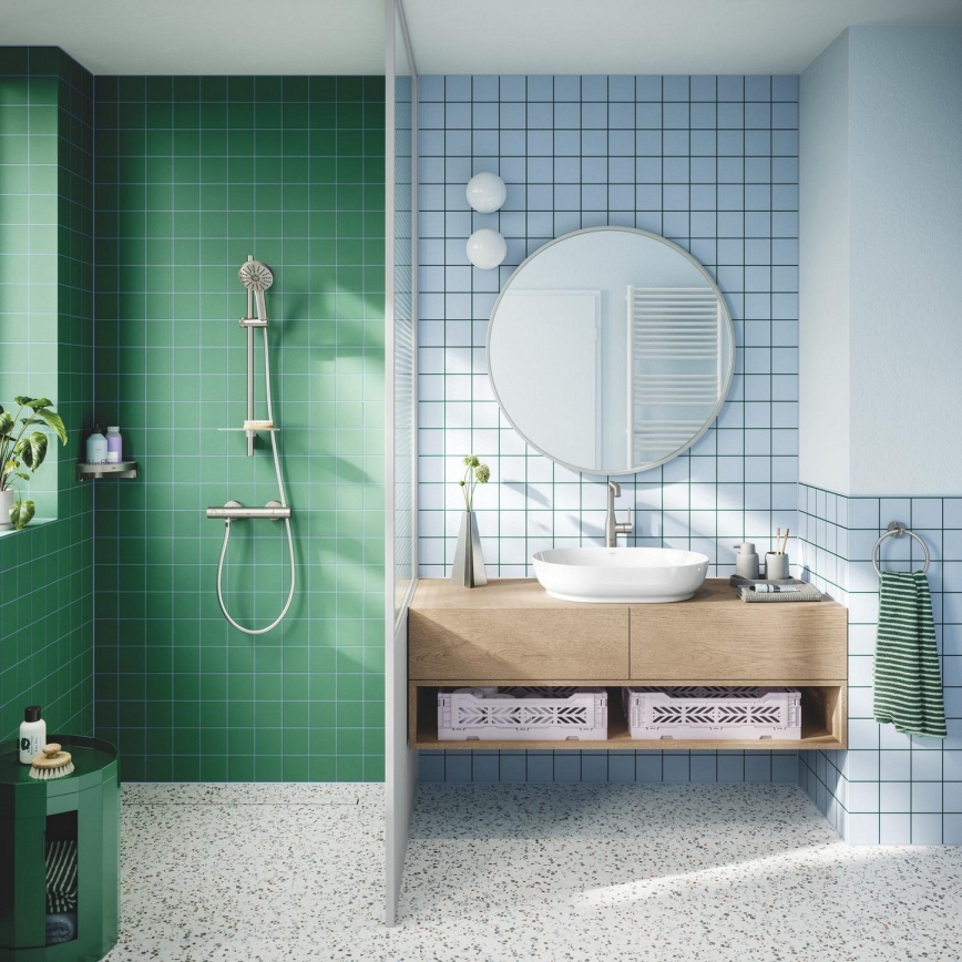GROHE 134866DC00 - Dušas komplekts VITALIO JOY+ 120 mm matēts hroms