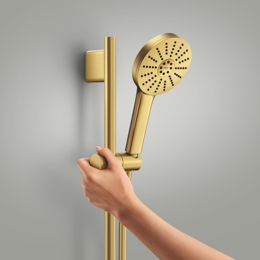 GROHE 134866GN00 - VITALIO JOY+ 120 mm zelta dušas komplekts