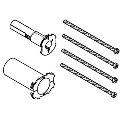 GROHE 14058000 - Universāls 25 mm pagarinājuma komplekts ar spīdīgu hroma apdari