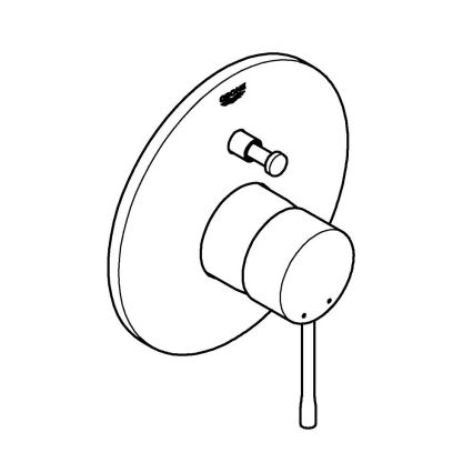 GROHE 19285001 - Vannas jaucējkrāns iebūvei ESSENCE spīdīgs hroms