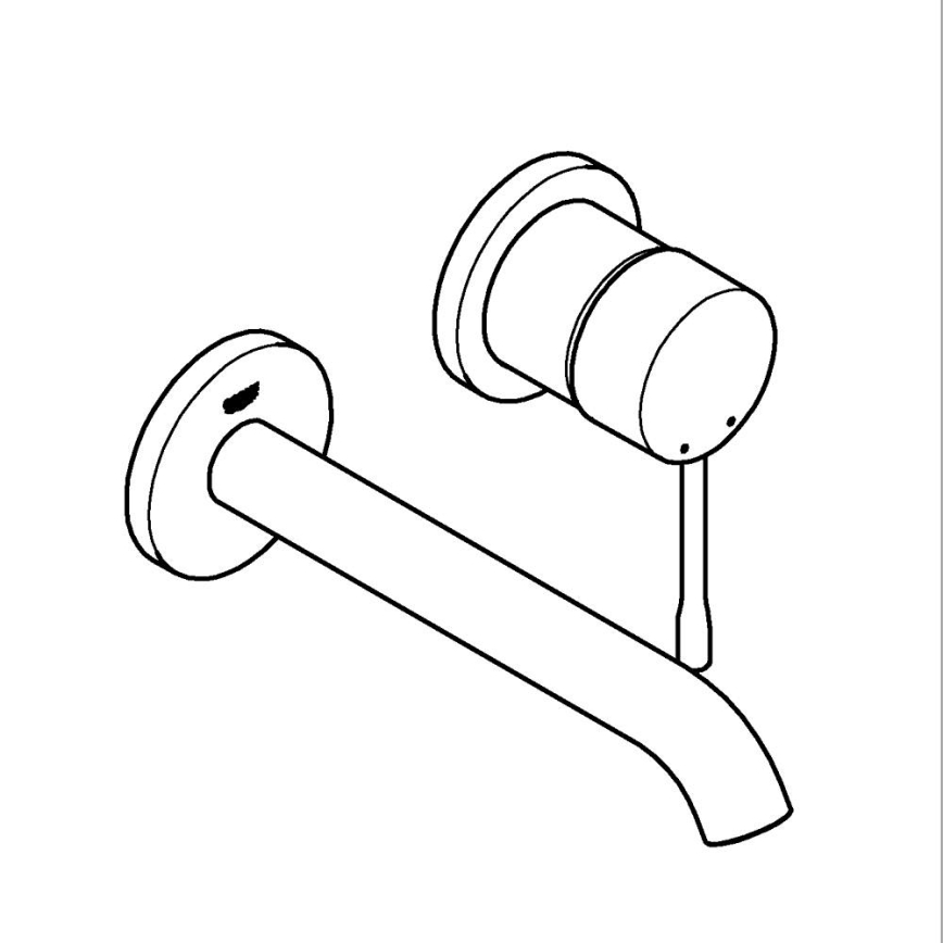 GROHE 19408DC1 - Izlietnes jaucējkrāns ESSENCE 183 mm, nerūsējošais tērauds