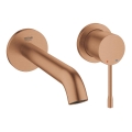 GROHE 19408DL1 - Divu caurumu izlietnes jaucējkrāns ESSENCE 183 mm bronzas krāsā